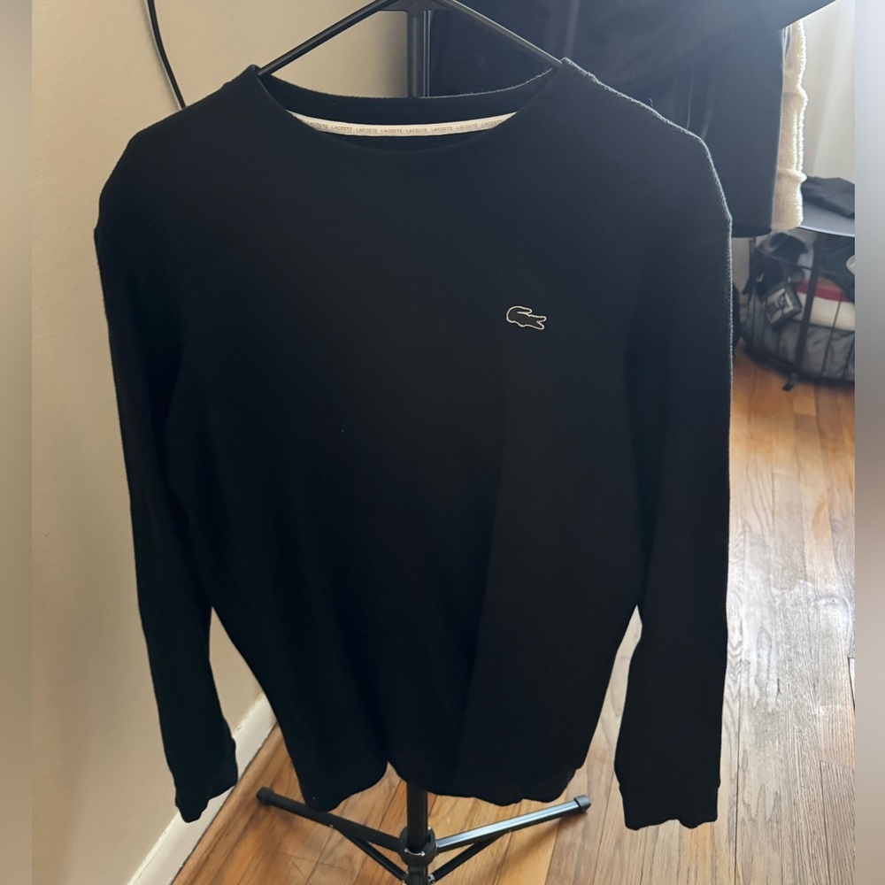 Lacoste Black Crewneck Sweater